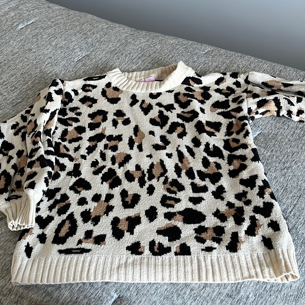 Pink Lily Cheetah Sweater